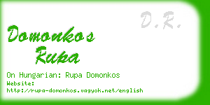 domonkos rupa business card